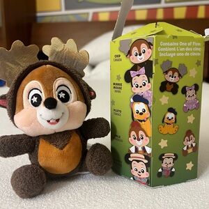 New Disney Wishable Shimmer Chip Stuffed Animal - Brown and Cream